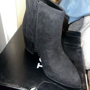 Torrid Black Suede Heeled Boots